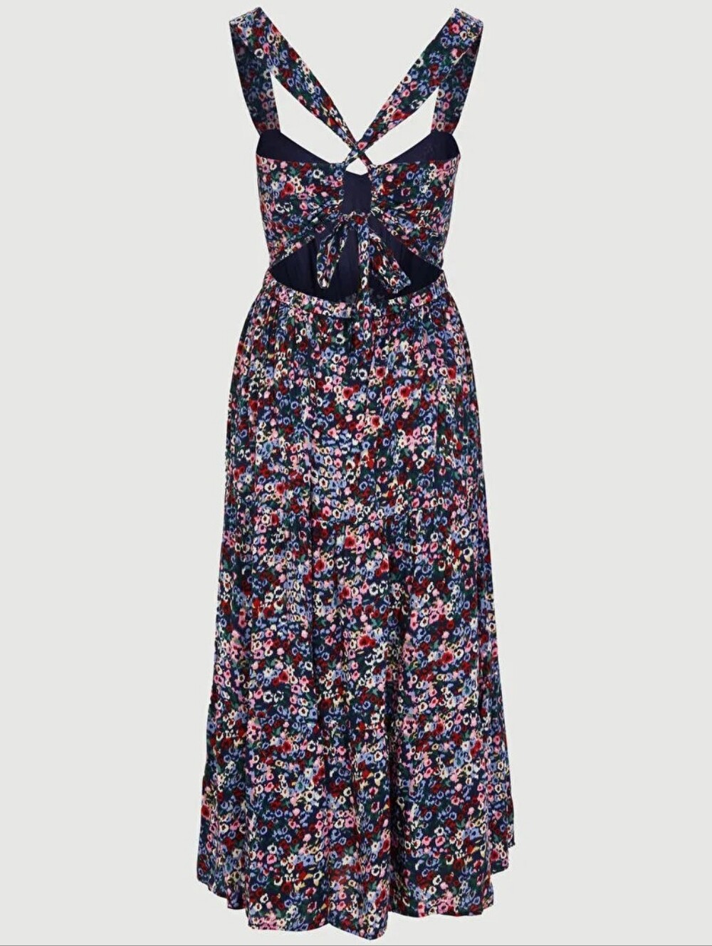 FRNCH Paris floral Tie back Maxi Dress